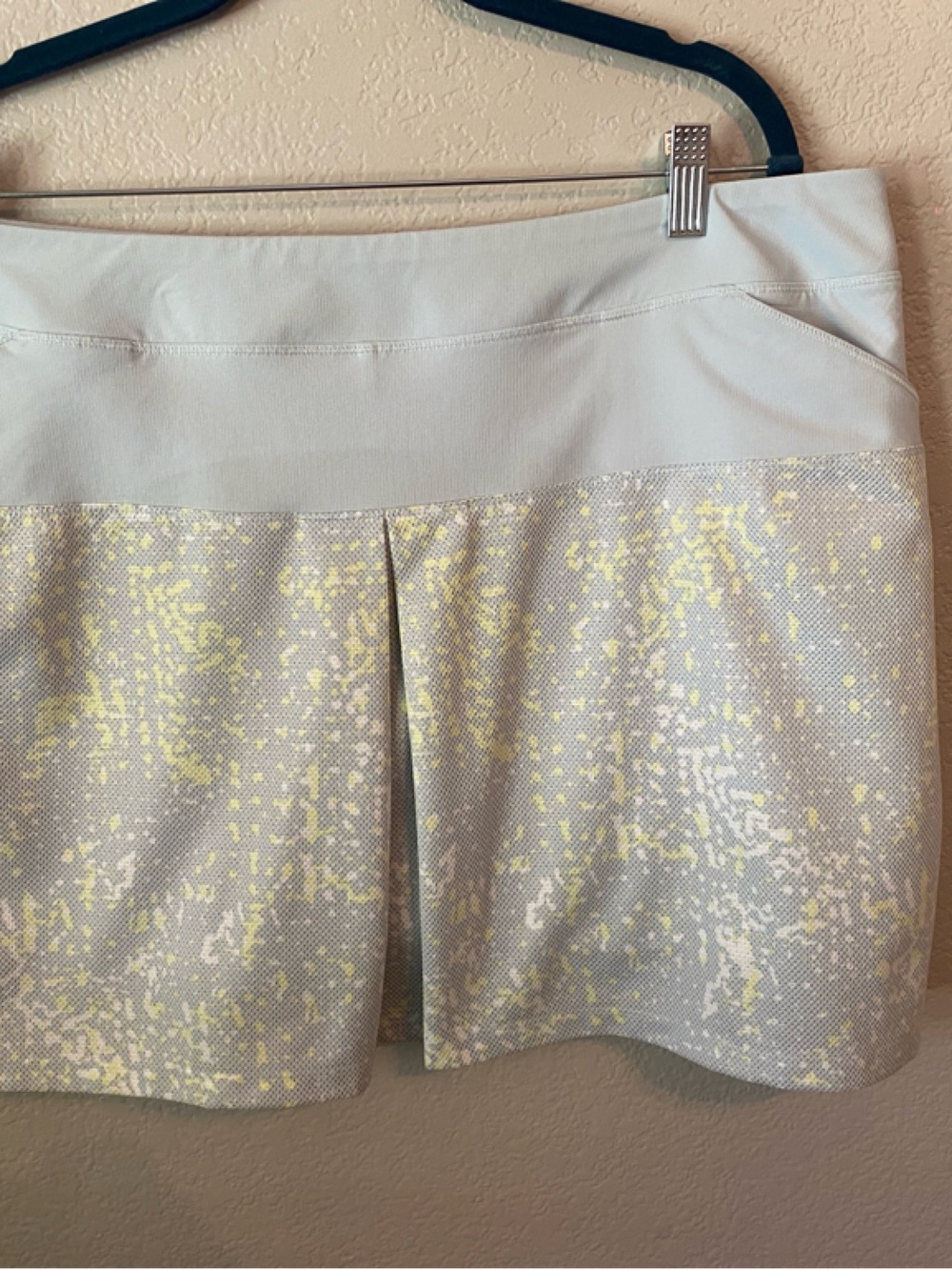 adidas Pale Blue and Yellow Performance Skort